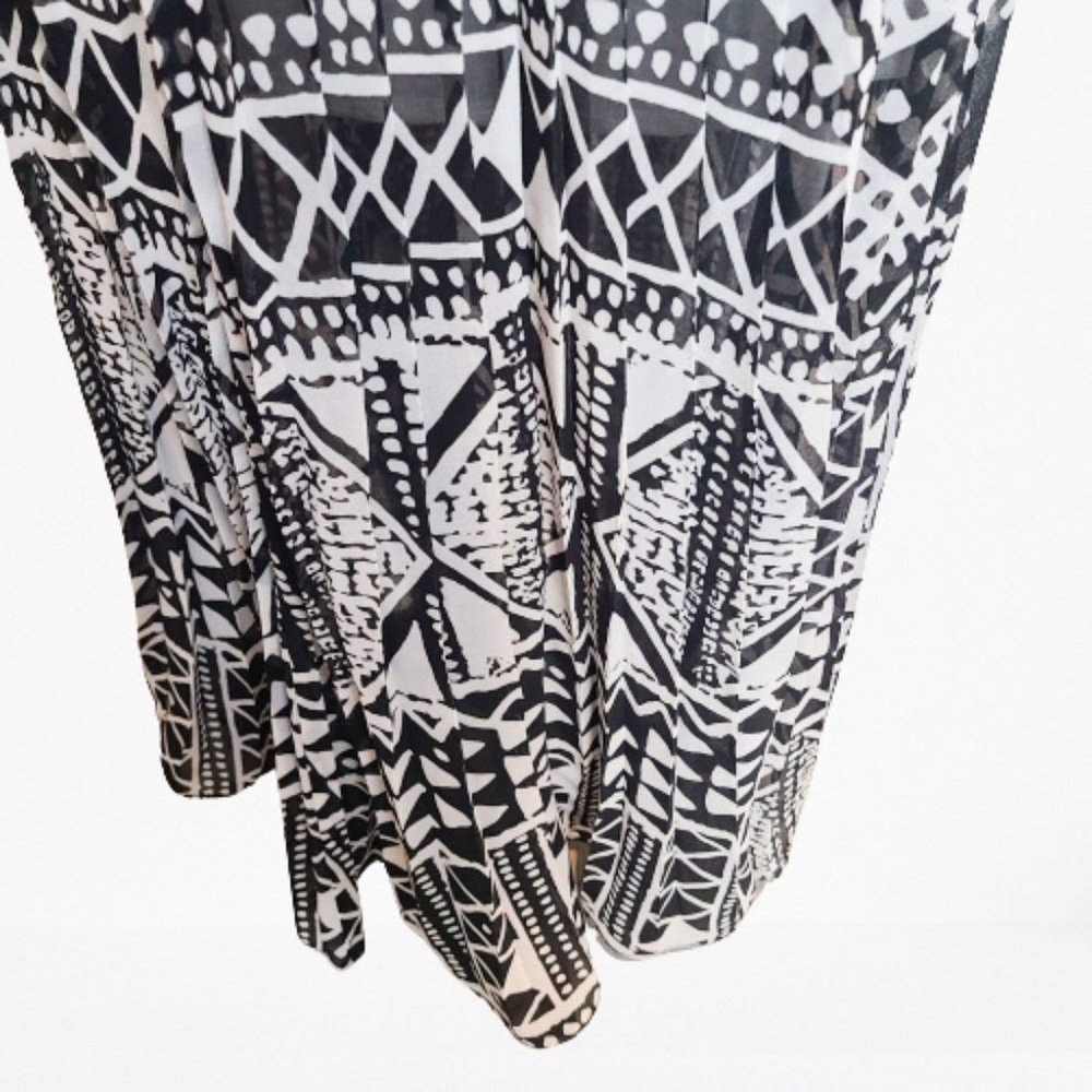 Tori Richard Symmetrical Spaghetti Strap Backless Boho Dress - Picture 8 of 11